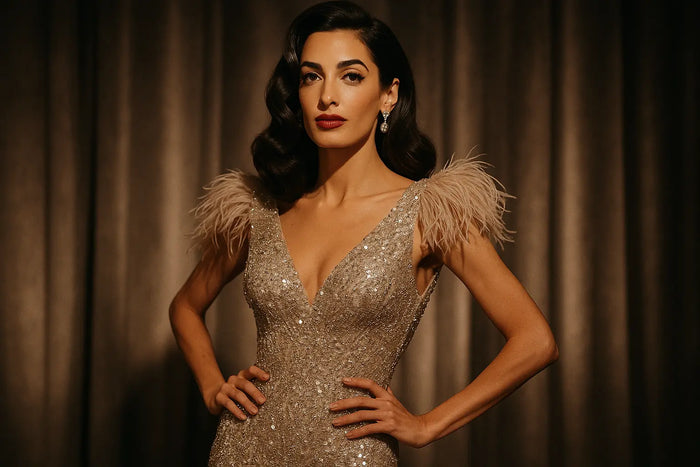 Celebrity Style Amal Clooney Is the Latest Star to Embrace Showgirl Style